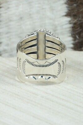 Turquoise and Sterling Silver Ring - Bucky Belin - Size 12
