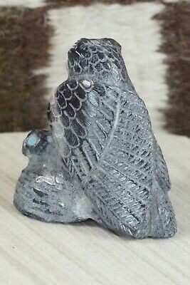 Owl Zuni Fetish Carving - Derrick Kaamasee