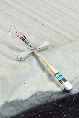 Multi Stone & Sterling Silver Pendant - Lynette Bowannie