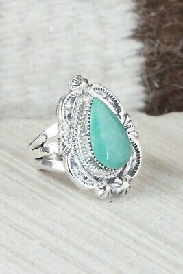 Turquoise & Sterling Silver Ring - Irvin Tsosie - Size 5.25