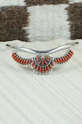 Coral & Sterling Silver Bracelet - Stewart Nakatewa
