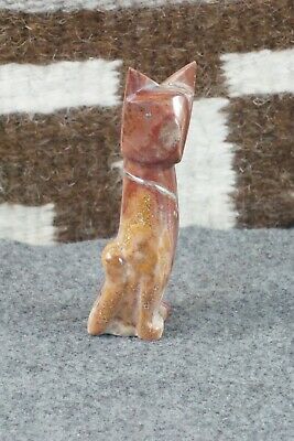 Cat Zuni Fetish Carving - Kenny Chavez