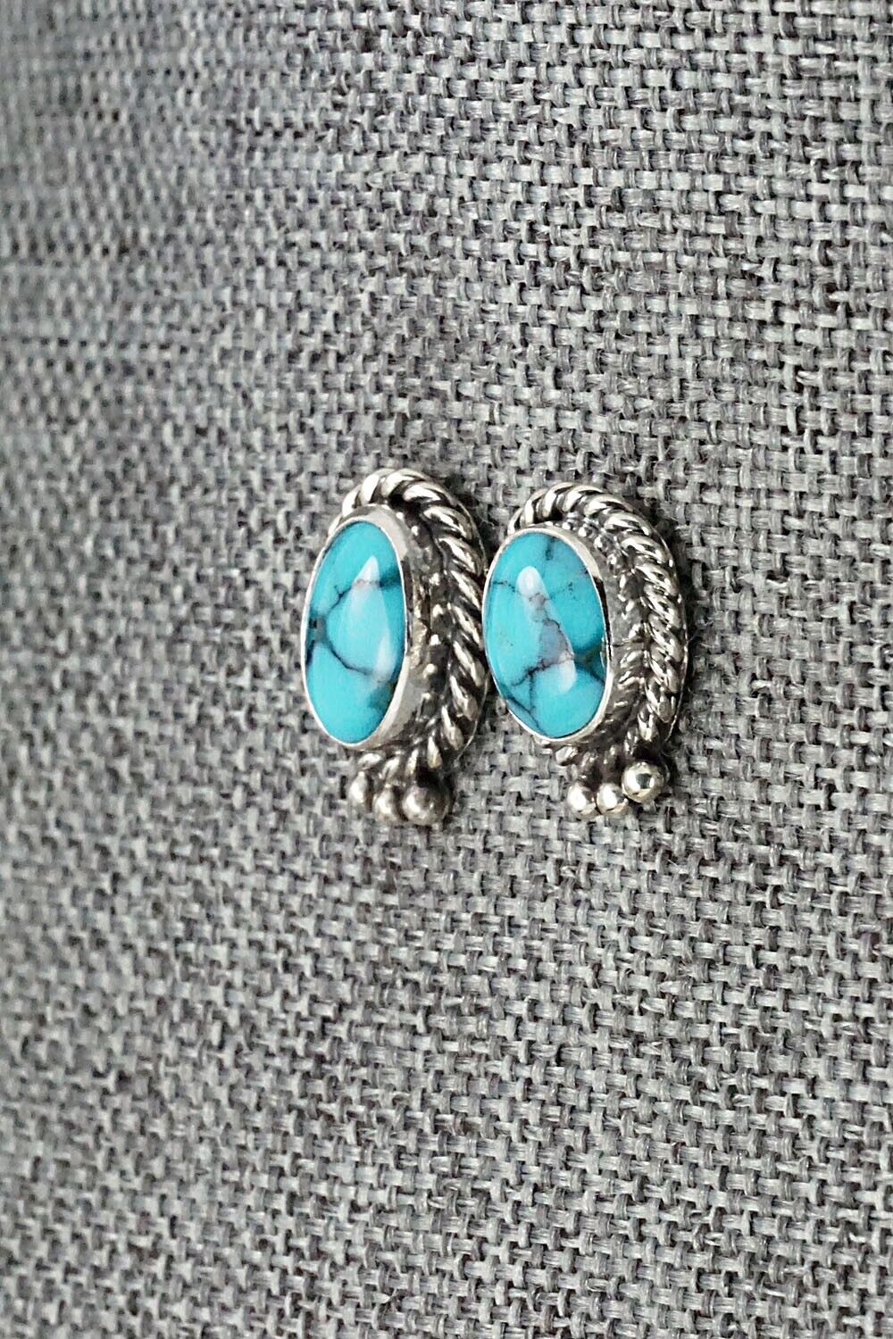 Turquoise & Sterling Silver Earrings - Jan Mariano