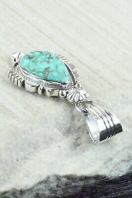 Turquoise and Sterling Silver Pendant - Daniel Benally