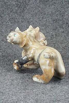 Bobcat & Mountain Lion Zuni Fetish Carving - Albert Eustace