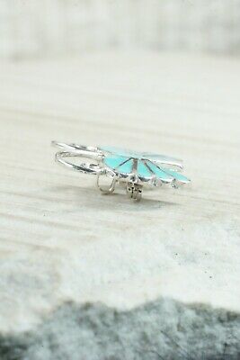 Turquoise & Sterling Silver Pendant - Emma Edaakie