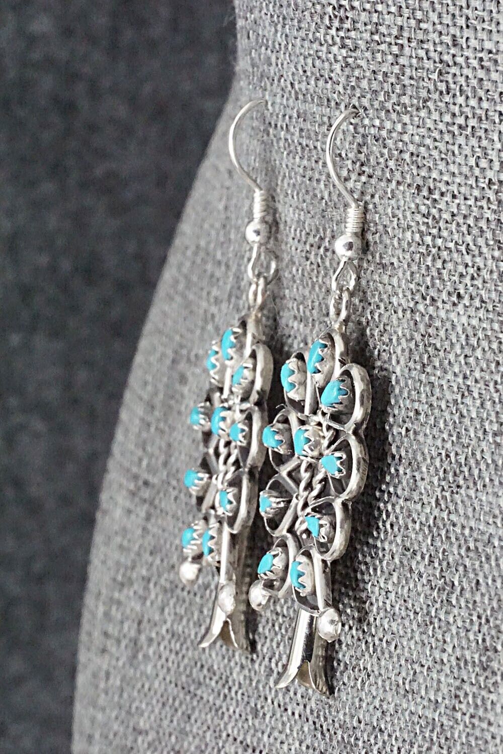 Turquoise & Sterling Silver Earrings - Tricia Leekity