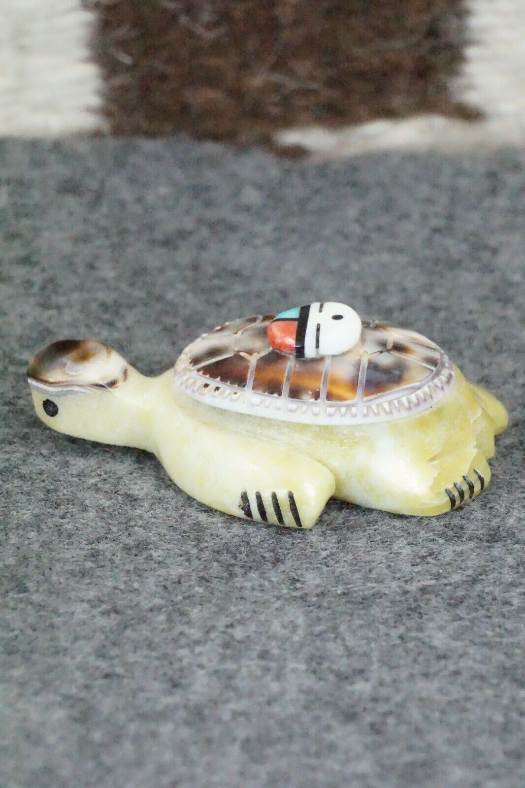 Turtle Zuni Fetish Carving - Darrin Boone - High Lonesome Trading