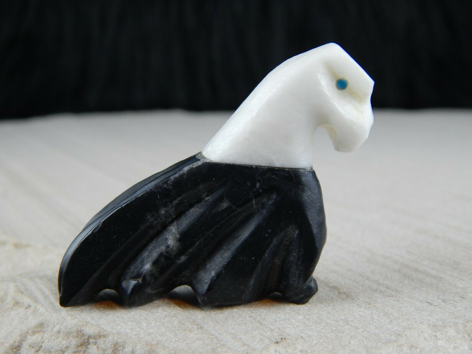 Eagle Zuni Fetish Carving - Kelly Lementino - High Lonesome Trading