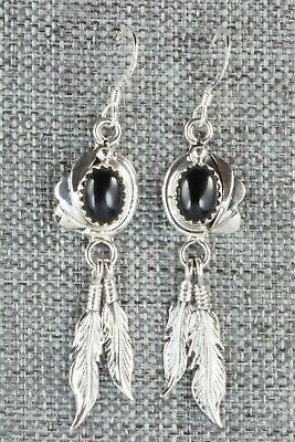 Onyx & Sterling Silver Earrings - Judy Largo