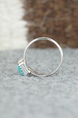 Turquoise and Sterling Silver Ring - Robert Martinez - Size 9