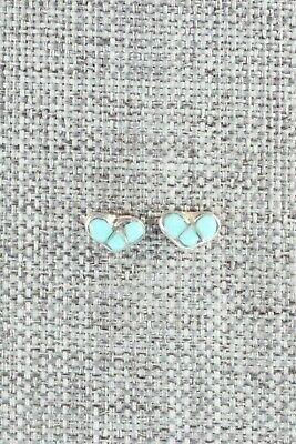 Turquoise & Sterling Silver Earrings - Karla Chavez