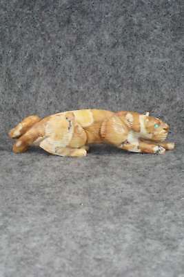 Mountain Lion Zuni Fetish Carving - Lance Cheama