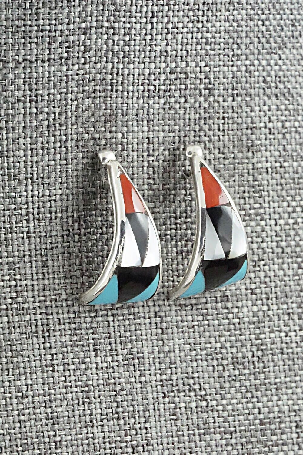 Multi Stone & Sterling Silver Earrings - Florency Lucio