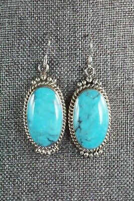 Turquoise & Sterling Silver Earrings - Greg Yazzie