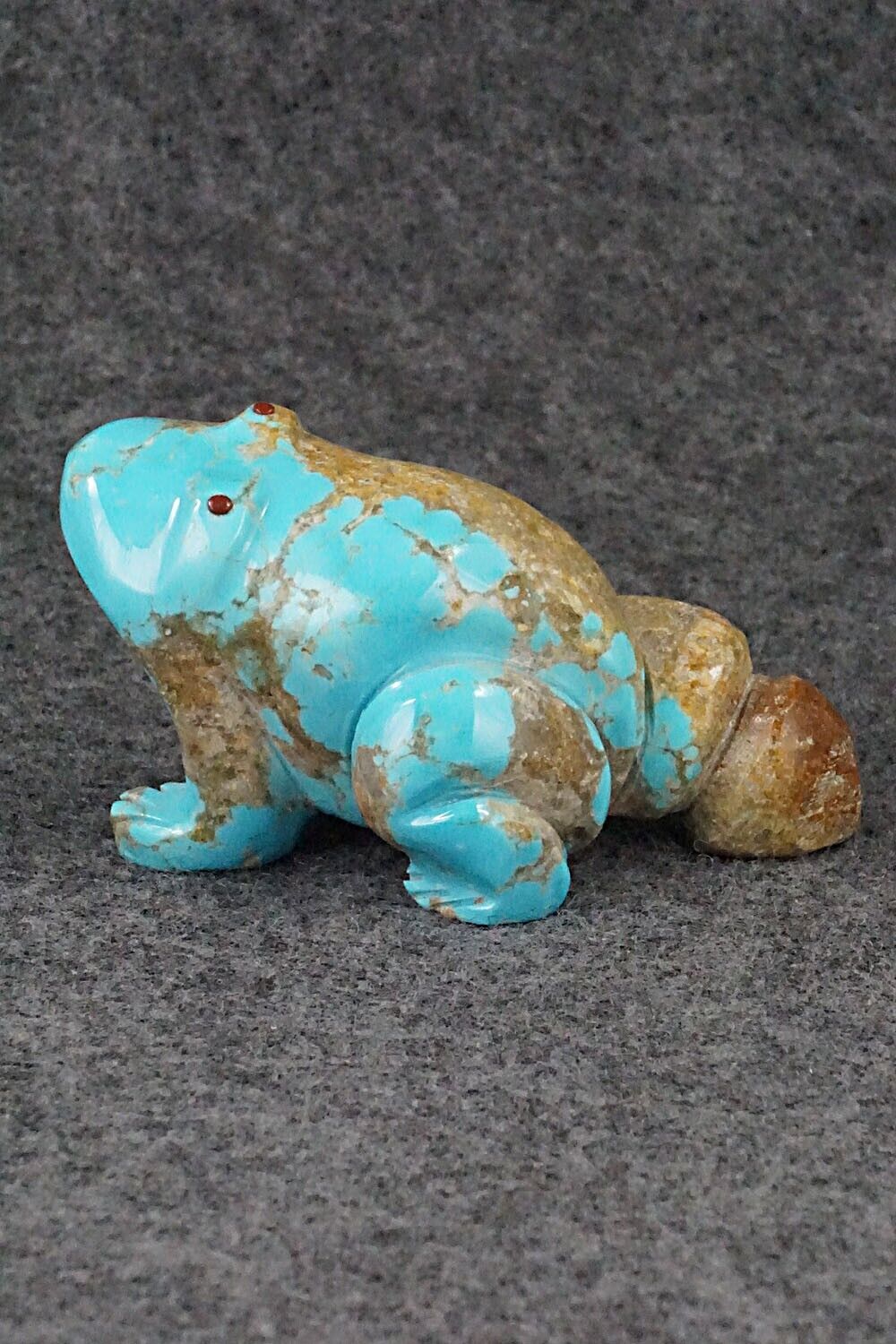 Frog Zuni Fetish Carving - Amos Pino