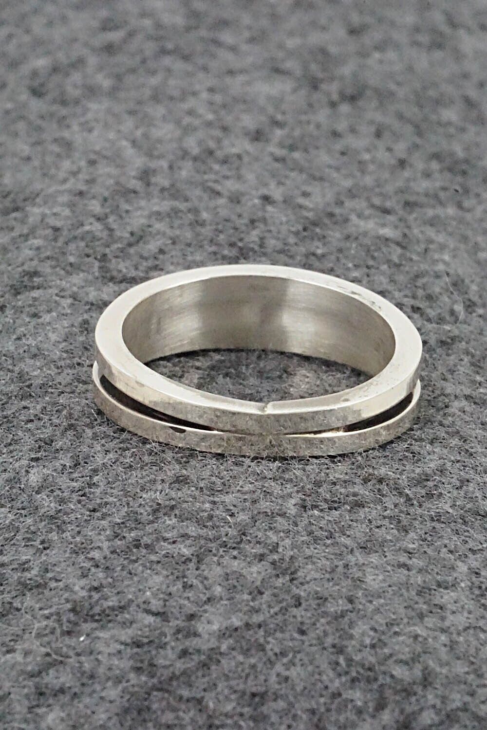 Multi-Stone & Sterling Silver Inlay Ring - Wilbert Muskett Jr. - Size 12.5