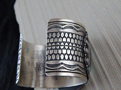 Navajo Turquoise & Sterling Silver Bracelet - Derrick Gordon - High Lonesome Trading