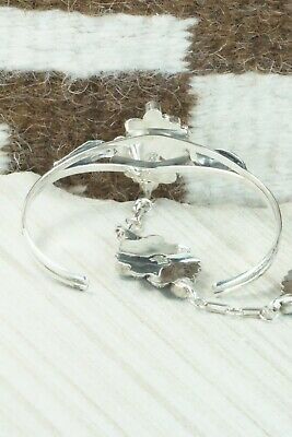 Turquoise & Sterling Silver Princess Bracelet & Ring - Size 7.5