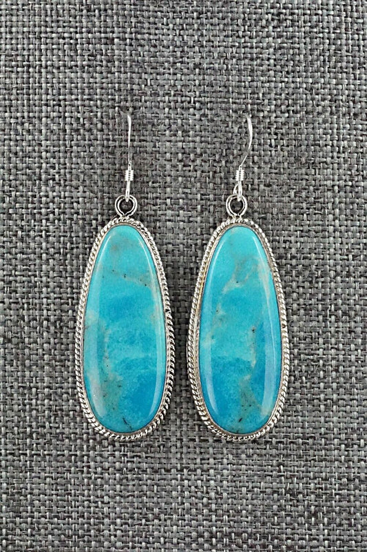 Turquoise and Sterling Silver Earrings - Sharon McCarthy
