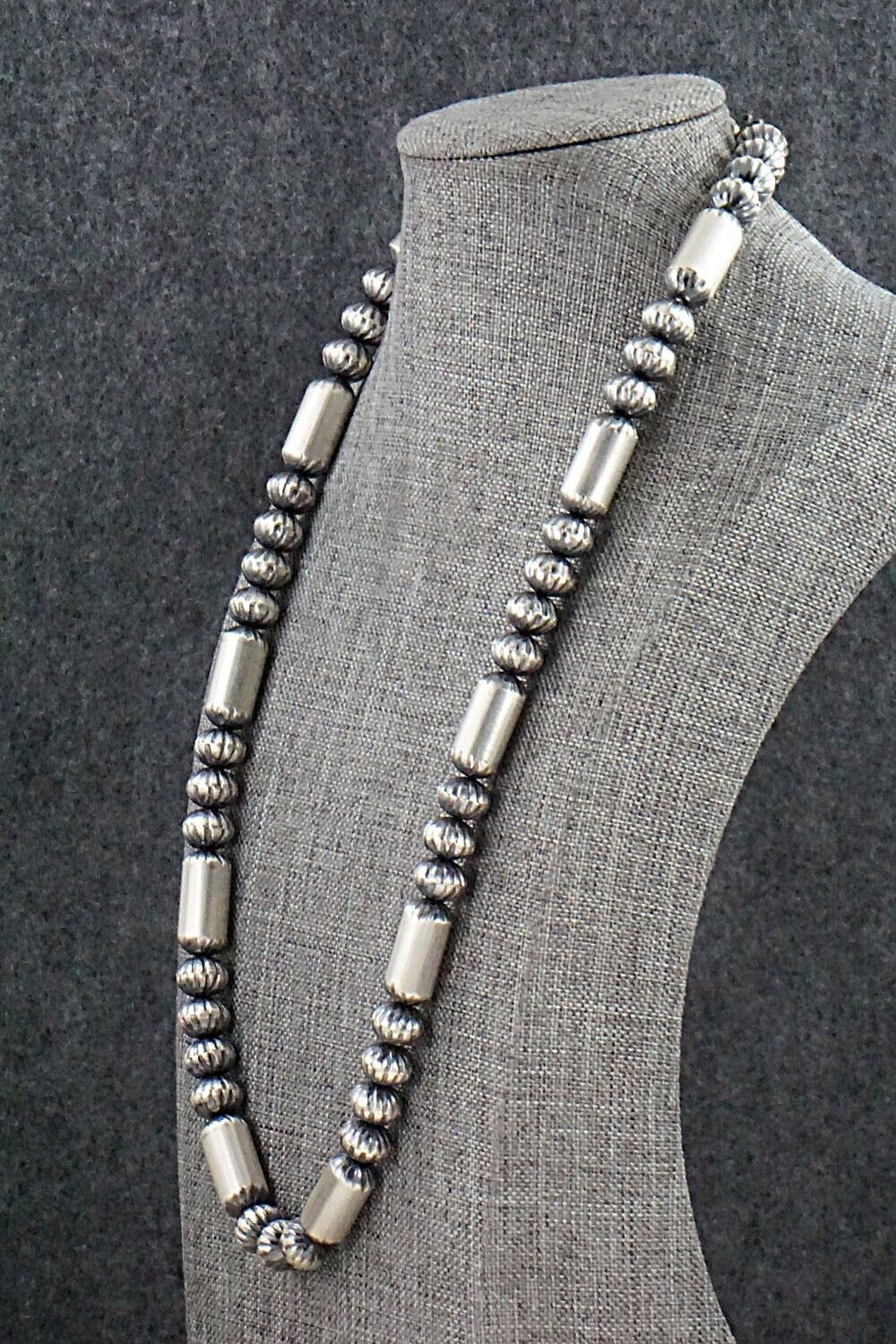 Sterling Silver Navajo Pearl Necklace - Tonisha Haley