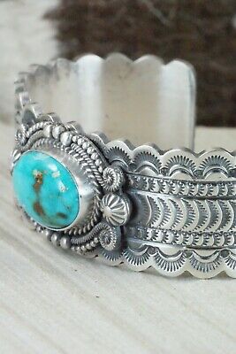 Turquoise & Sterling Silver Bracelet - Michael Calladitto