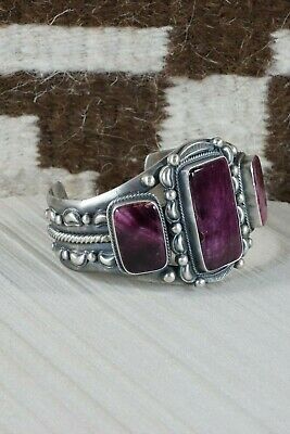 Navajo Spiny Oyster & Sterling Silver Bracelet - Tom Lewis - High Lonesome Trading