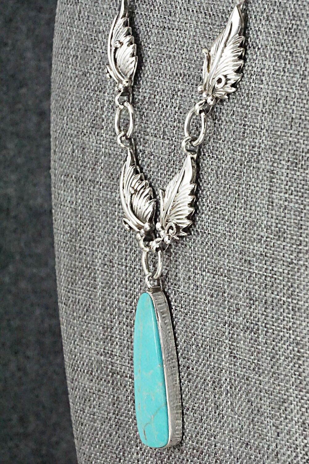 Turquoise & Sterling Silver Necklace - Mark Barney