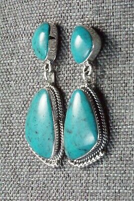 Turquoise and Sterling Silver Earrings - Sadie Jim