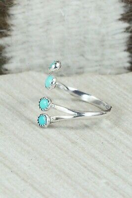 Turquoise & Sterling Silver Ring - Etta Belin - Size 6.5