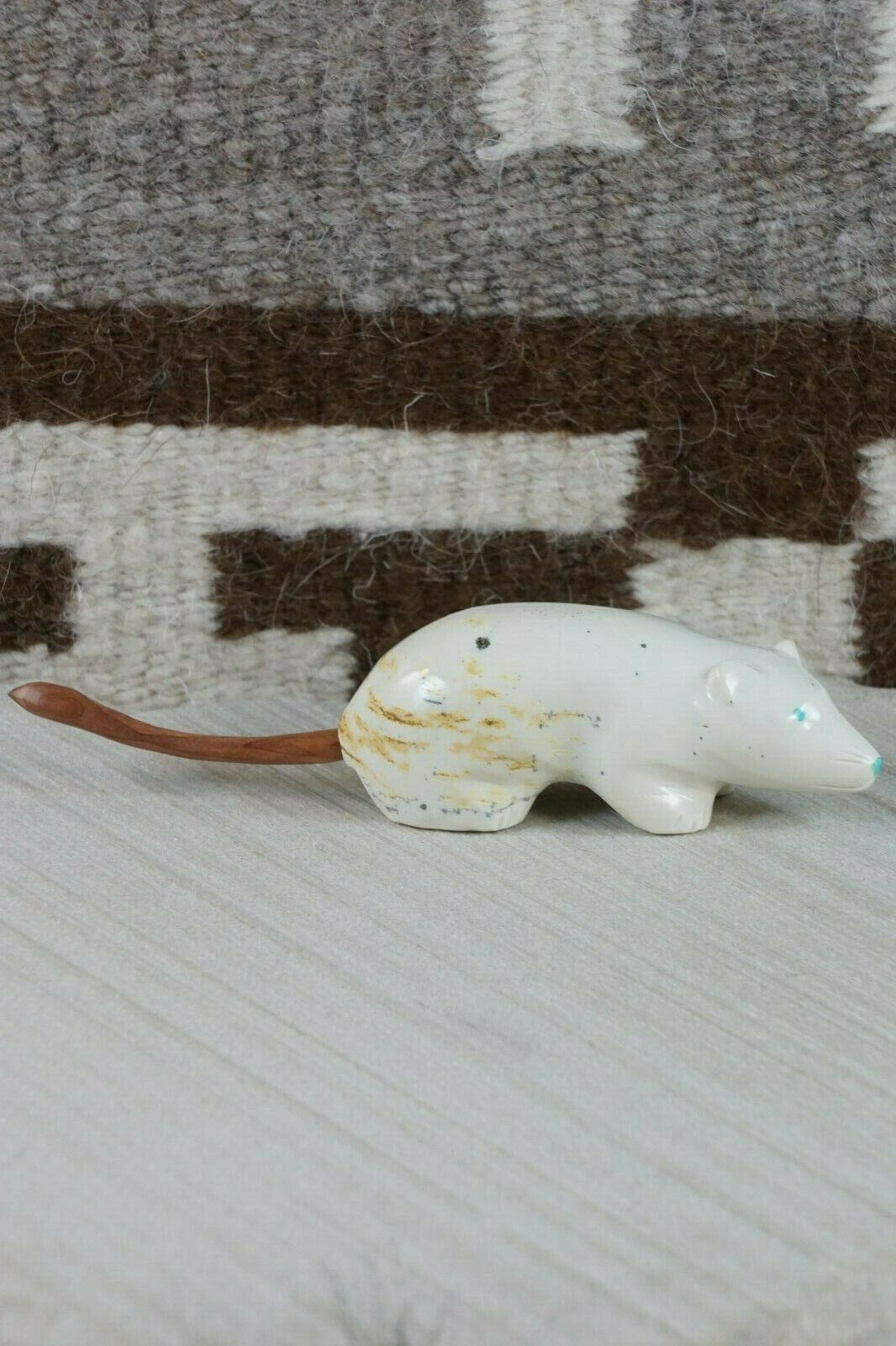 Mouse Zuni Fetish Carving - Enrike Leekya - High Lonesome Trading