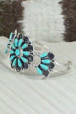 Turquoise & Sterling Silver Bracelet - Delbert Booqua - High Lonesome Trading