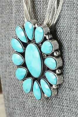 Kingman Turquoise & Liquid Silver Necklace - Greg Yazzie