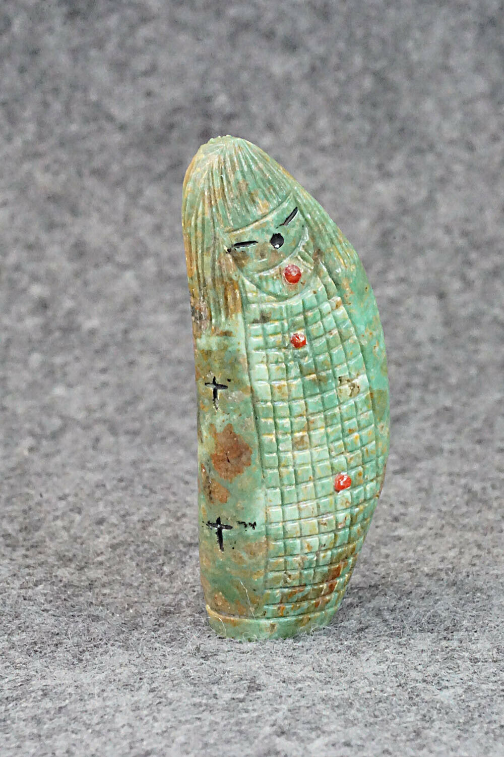 Corn Maiden Zuni Fetish Carving - Sandra Quandelacy