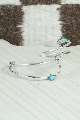 Turquoise & Sterling Silver Bracelet - Yolanda Skeets - High Lonesome Trading