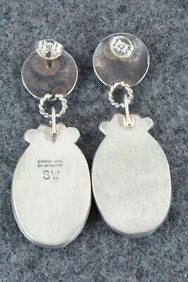 Spiny Oyster and Sterling Silver Earrings - Selina Warner