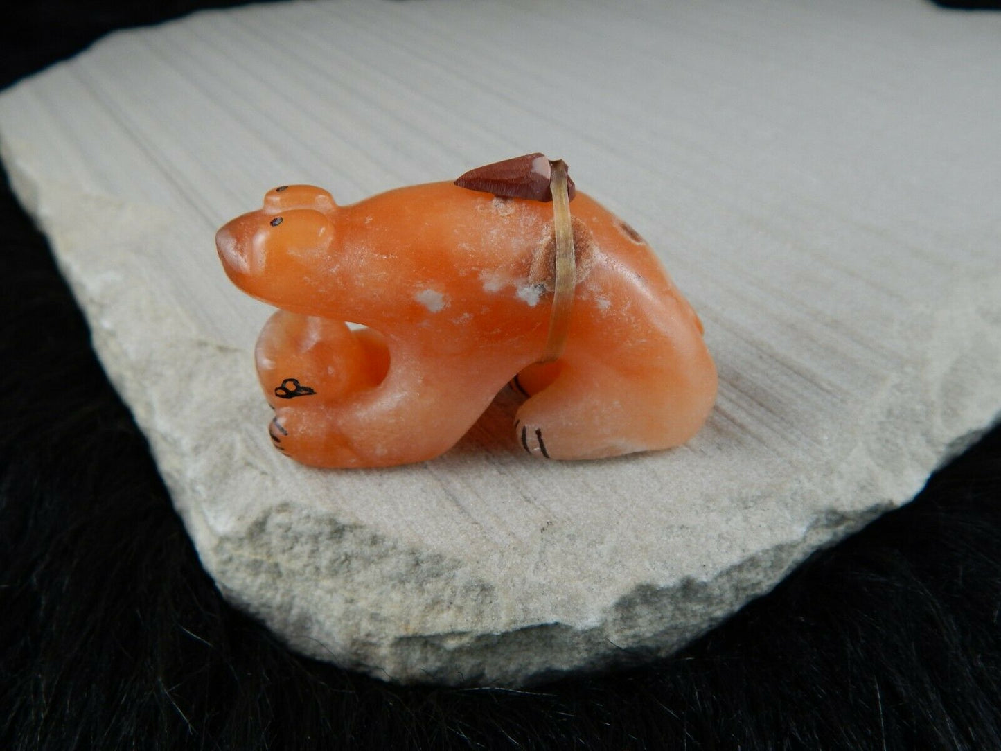 Bear Zuni Fetish Carving - Rick Kallestewa - High Lonesome Trading