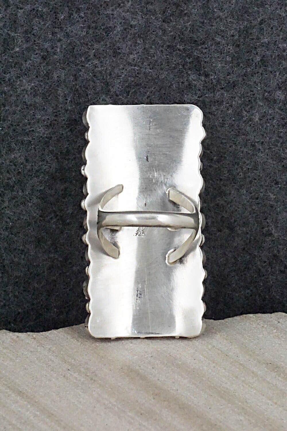 Turquoise & Sterling Silver Ring - Roberta Begay - Size 8