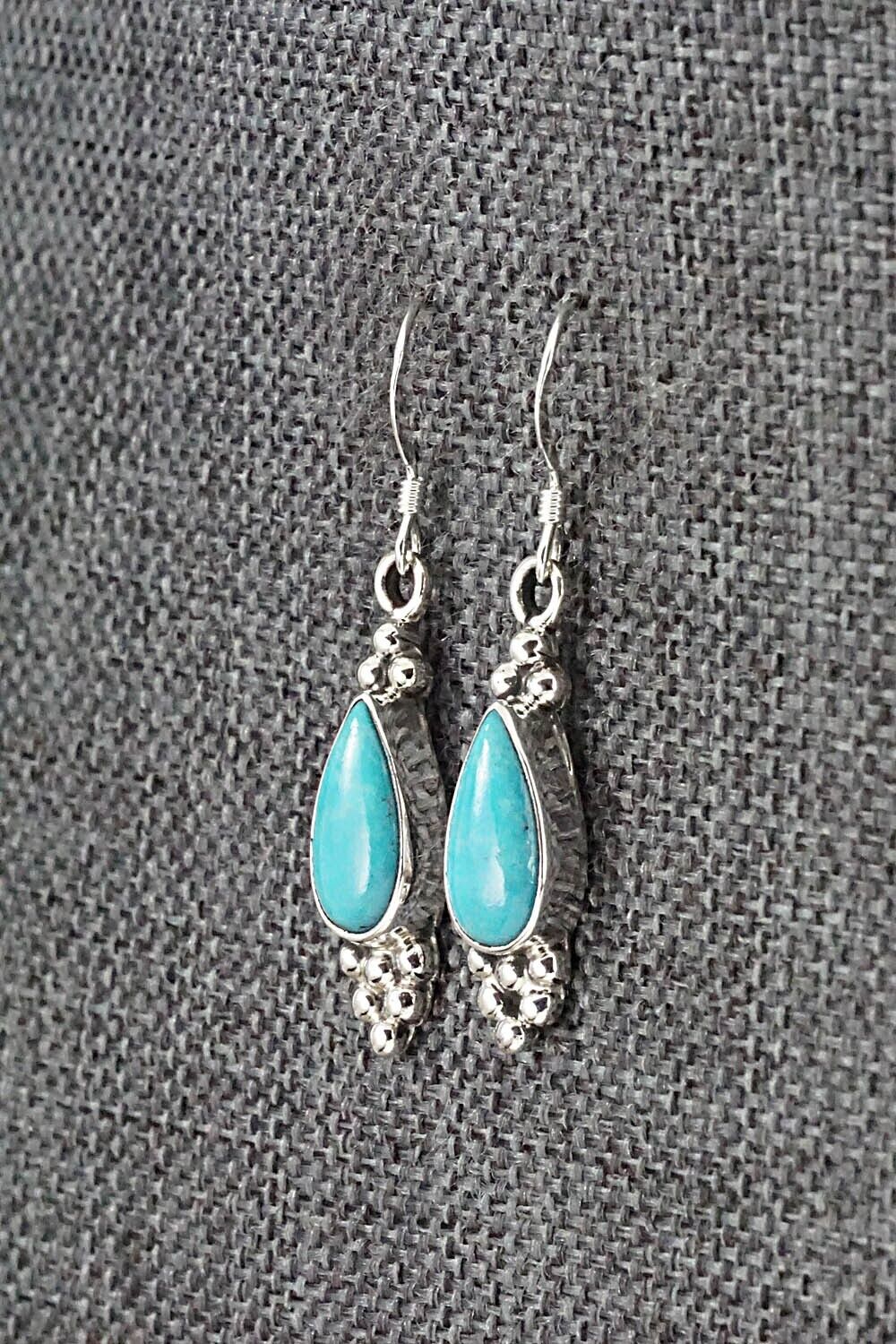 Turquoise & Sterling Silver Earrings - Isabelle Yazzie