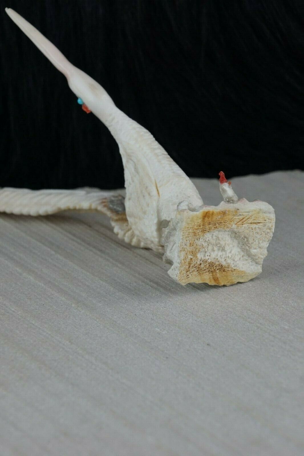 Roadrunner Zuni Fetish Carving - Faron Lowsayatee - High Lonesome Trading
