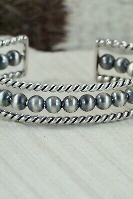 Navajo Sterling Silver Bracelet - Elaine Tahe