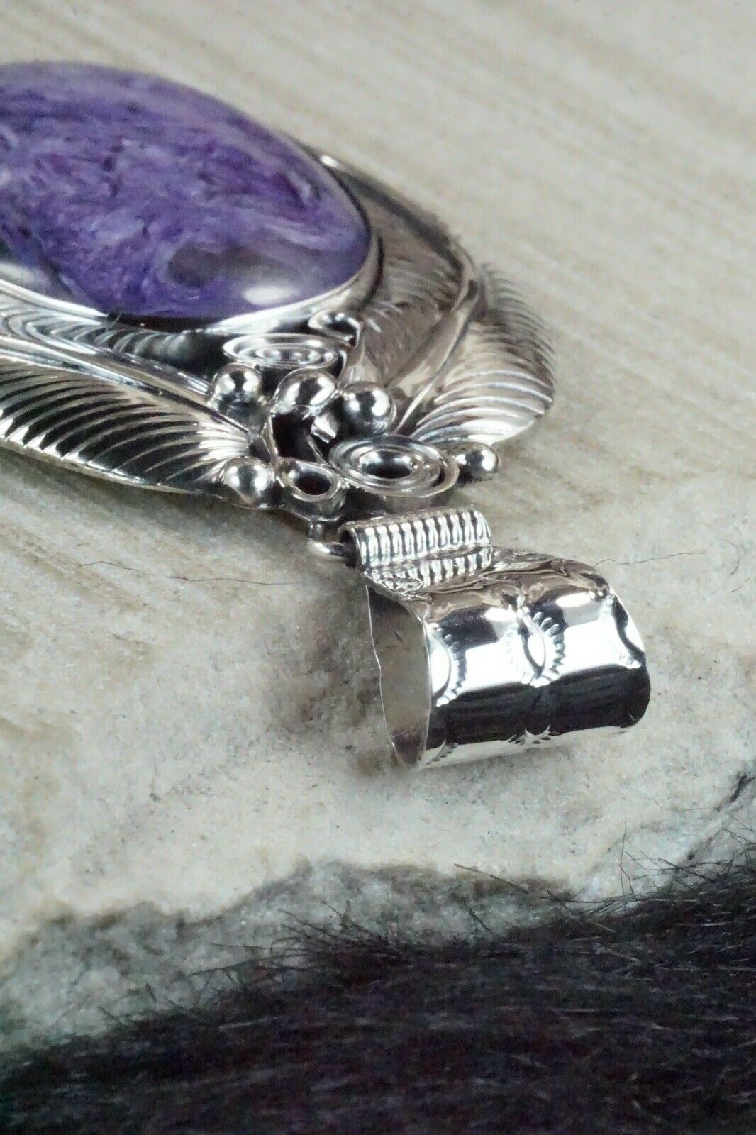Charoite & Sterling Silver Pendant - Davey Morgan