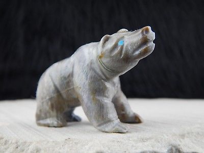 Bear Zuni Fetish Carving - Herbert Him - High Lonesome Trading
