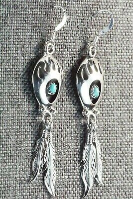 Turquoise and Sterling Silver Earrings - Annie Spencer
