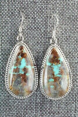 Turquoise & Sterling Silver Earrings - Isabelle Yazzie