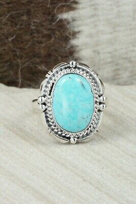 Turquoise & Sterling Silver Ring - Daniel Benally - Size 9
