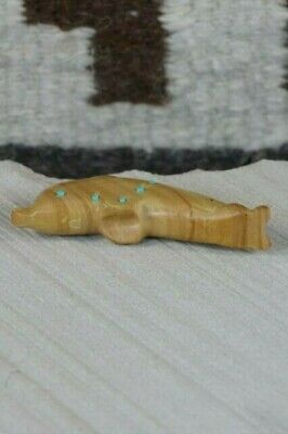 Dolphin Zuni Fetish Carving - Danette Laate - High Lonesome Trading