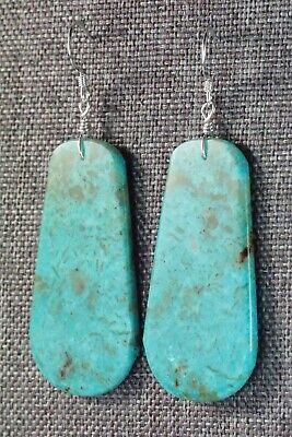 Turquoise & Sterling Silver Earrings - Lupe Lovato