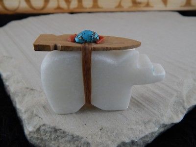 Bear Zuni Fetish Carving - Sullivan Shebola - High Lonesome Trading