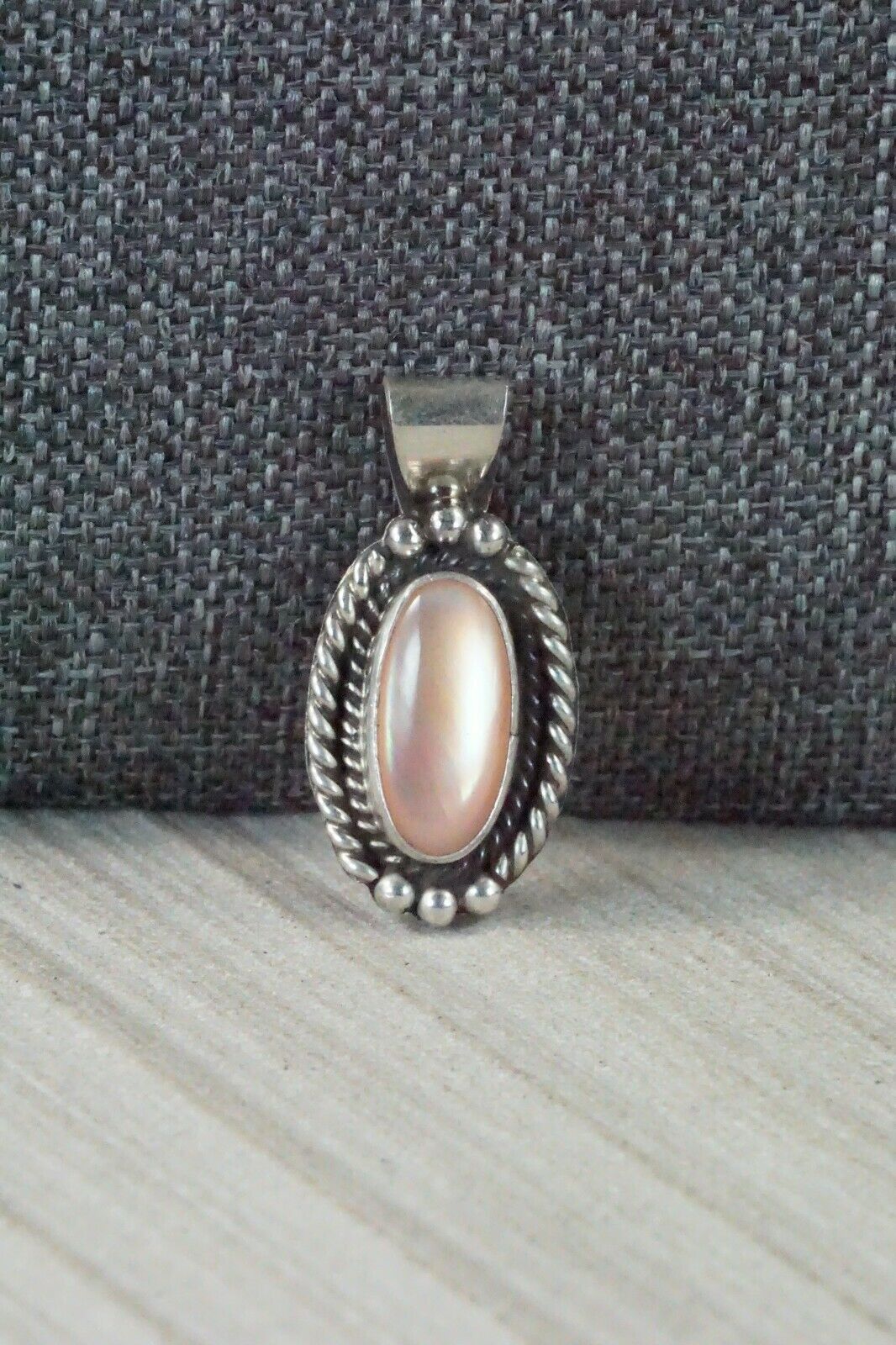 Pink Quartz & Sterling Silver Pendant - Jan Mariano